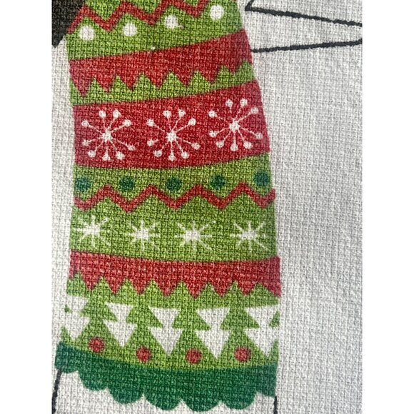 Ritzenthaler Happy Howlidays Dachshund Dog Christmas Kitchen Towels pair Cotton - Picture 4 of 8